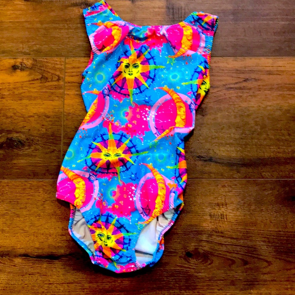Cute fun gymnastics leotard by foxy leotards! Super comfortable!